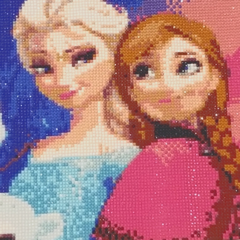 Frozen Elsa Anna Olaf Completed 3D Diamond Poster